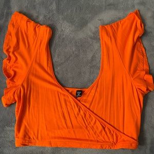 Crop Top Shirt Plus Size